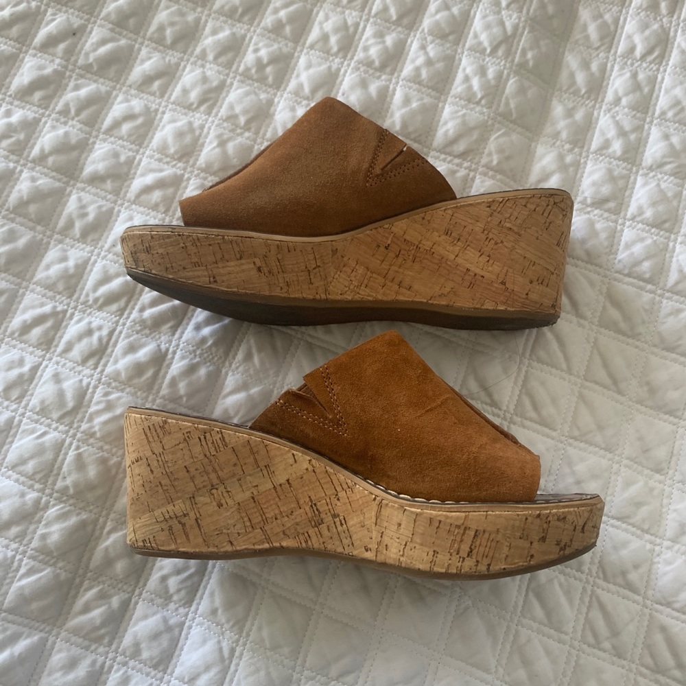 Sam Edelman Suede Platform Slides - image 1